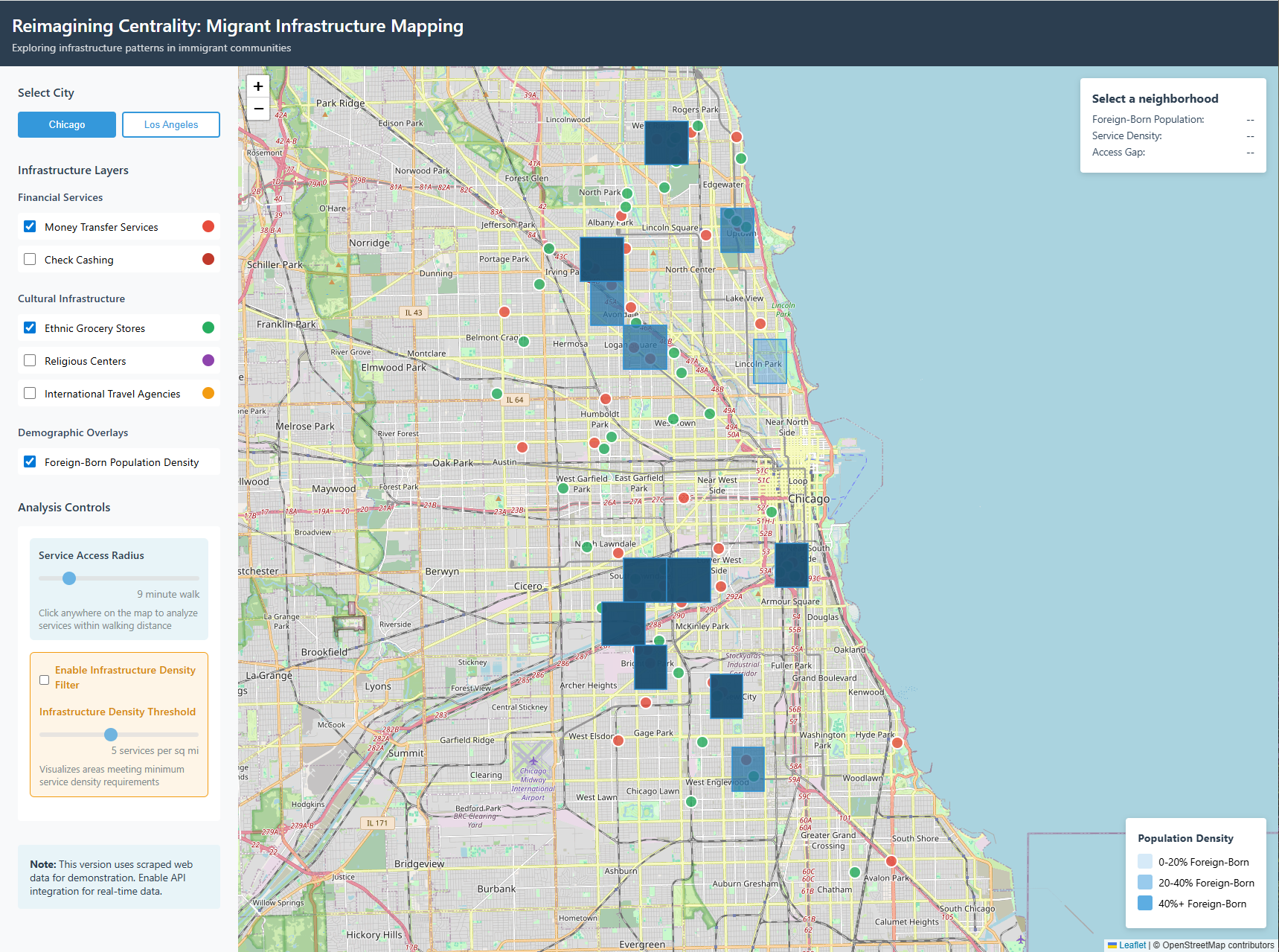 Reimagining Centrality: Migrant Infrastructure Mapping